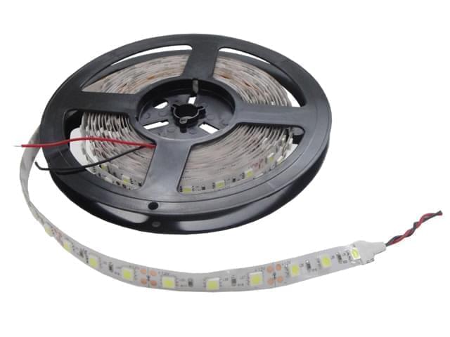 Tira de LEDs interna 5050 60L/M blanco puro 12v x metro