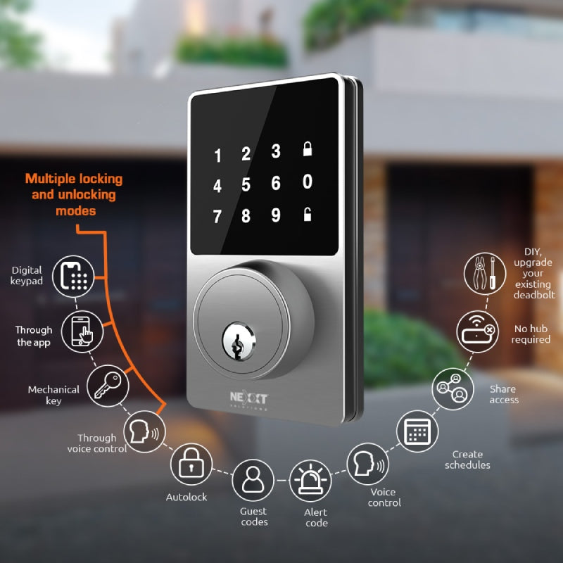 Cerradura Inteligente Nexxt Con Conexion Wifi -Smart Home (Nhs-D100)