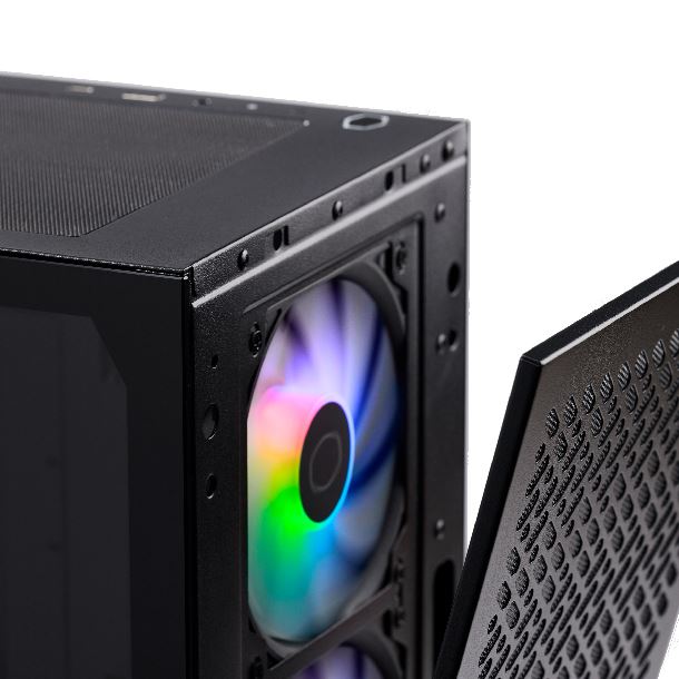 GABINETE COOLERMASTER ELITE 302 TG 3FAN ARGB BLACK E302-KGNN-S00