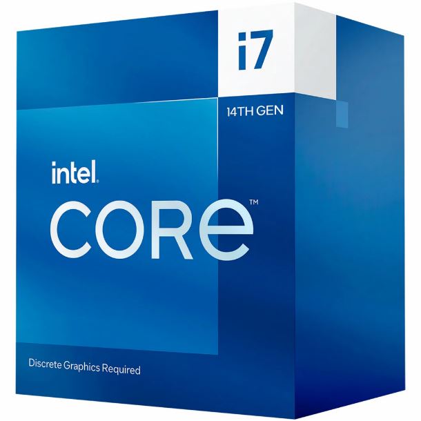 Micro Intel (1700) Core I7-14700F 14Th Gen  (Bx8071514700F) Sin Video/Cooler