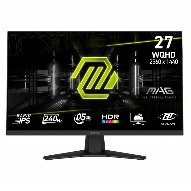 MONITOR GAMER 27 MSI MAG 274QF X24 IPS QHD 2K 240HZ 0.5MS HDMI DP