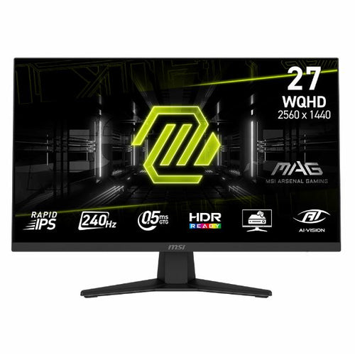 MONITOR GAMER 27 MSI MAG 274QF X24 IPS QHD 2K 240HZ 0.5MS HDMI DP