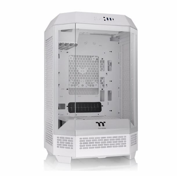 GABINETE THERMALTAKE THE TOWER 300 TG 2FAN SNOW WHITE