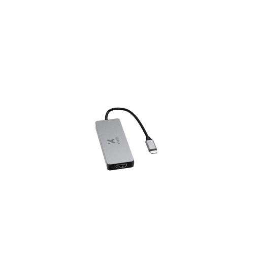 Adaptador Xtech , Multipuerto 5 en 1, Usb C, 17cm