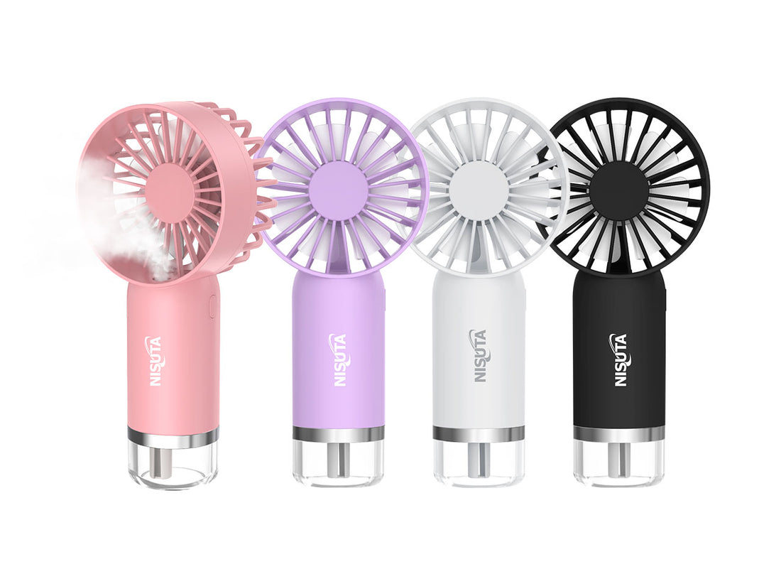Ventilador portátil con vapor refrescante