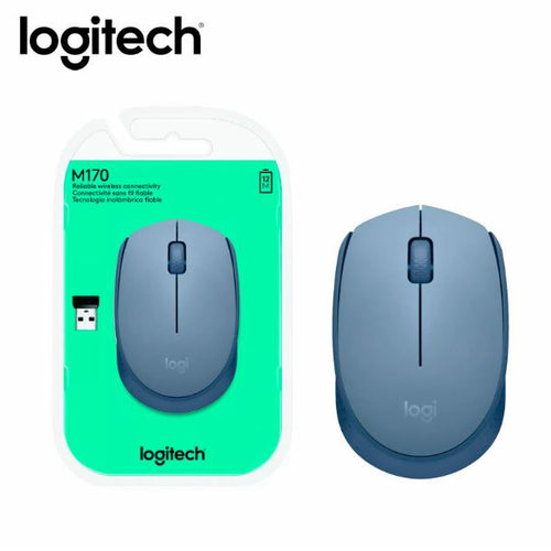 MOUSE WIRELESS LOGITECH M170 BLUE GREY 910-006863
