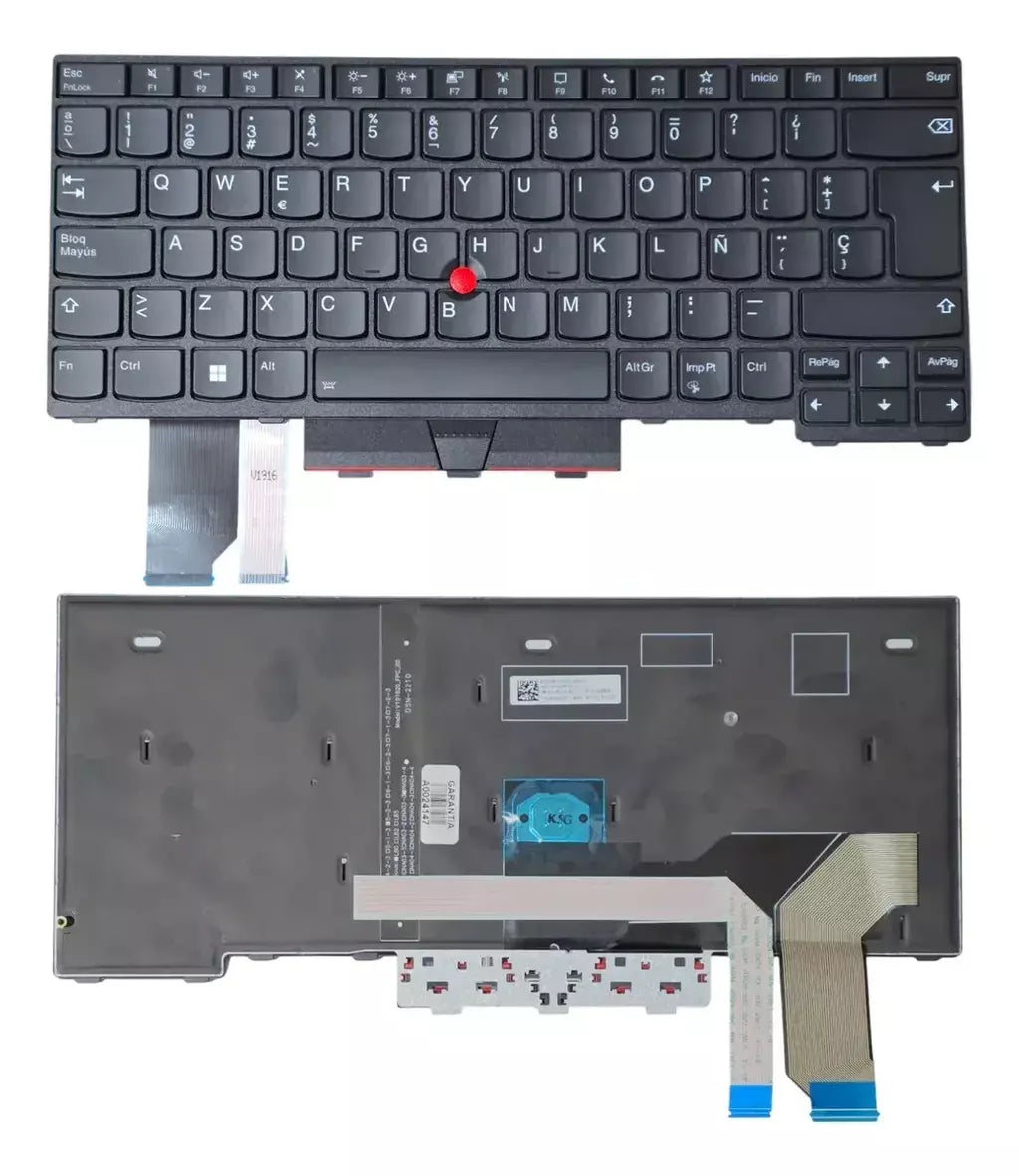 Teclado Para Lenovo Thinkpad L14 G1 G2 Español Latinoamérica