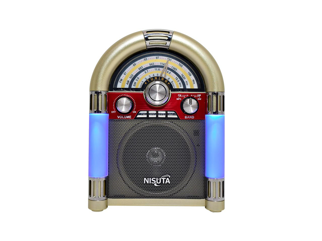Radio AM/FM rocola vintage con MP3/BT,AUX