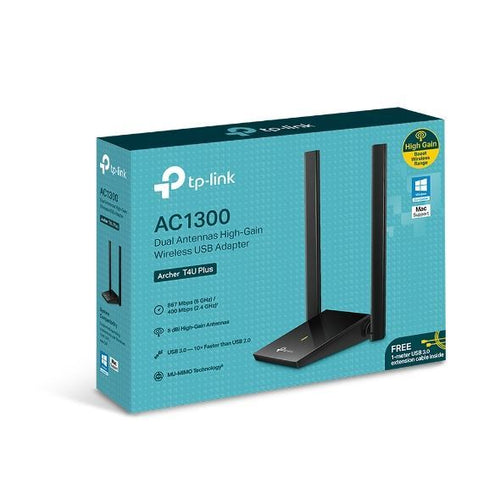 PLACA DE RED USB TP-LINK ARCHER T4U PLUS AC1300 DUAL BAND