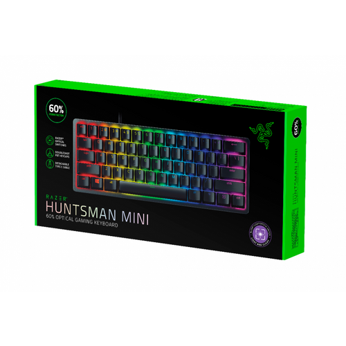 Teclado Razer Huntsman Mini 60% Optical Purple Switch Spanish Layout (7101)