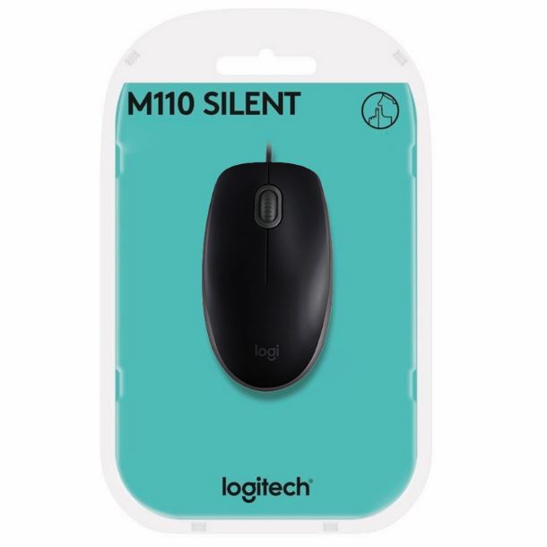 MOUSE LOGITECH M110 SILENT BLACK 910-006756