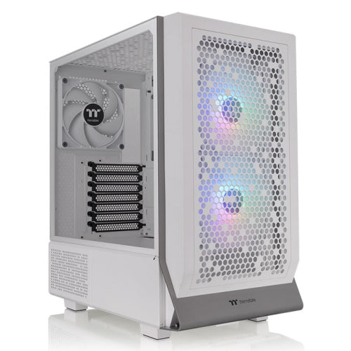 Gabinete TT Ceres 300 Mid-Tower TG Fan ARGB x2 + Fan x1 Show White (7865)