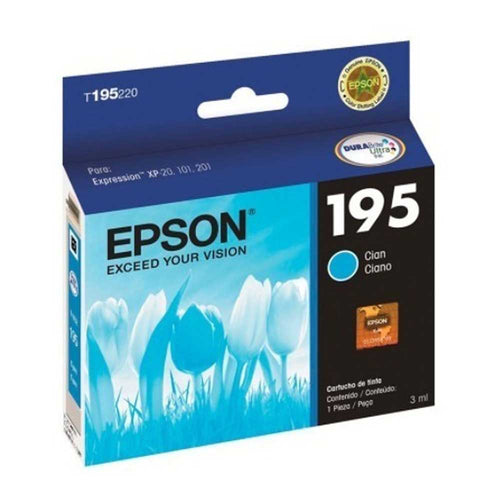 Epson Original T195220-Al Cyan  P/Xp-201/Xp-211