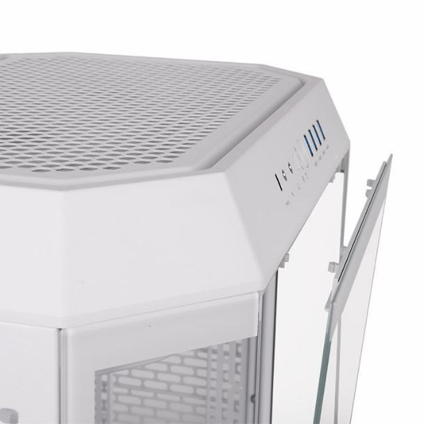 GABINETE THERMALTAKE THE TOWER 600 TG 2FAN SNOW WHITE