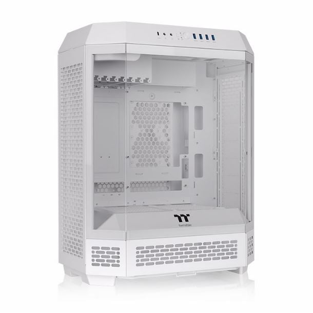 GABINETE THERMALTAKE THE TOWER 600 TG 2FAN SNOW WHITE