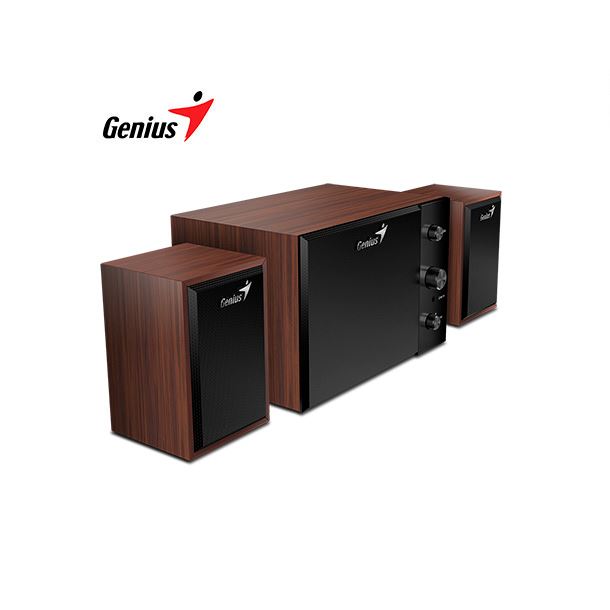 PARLANTES GENIUS SW-2.1 350 3.5MM MADERA