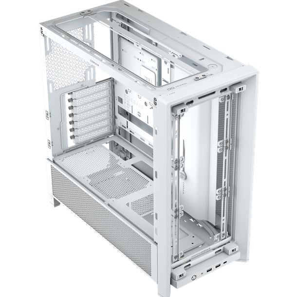 GABINETE CORSAIR FRAME 4000D RS 3FAN TG WHITE CC-9011313-WW