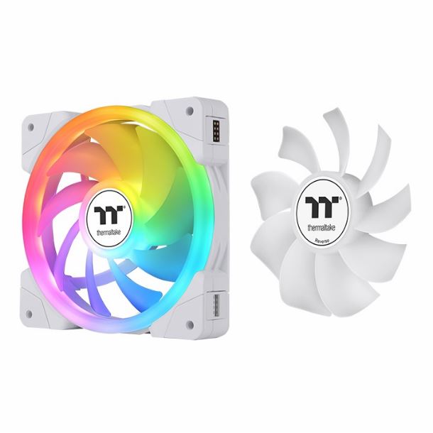 KIT 3 FAN COOLER 120MM THERMALTAKE SWAFAN EX12 ARGB WHITE PREMIUM EDITION