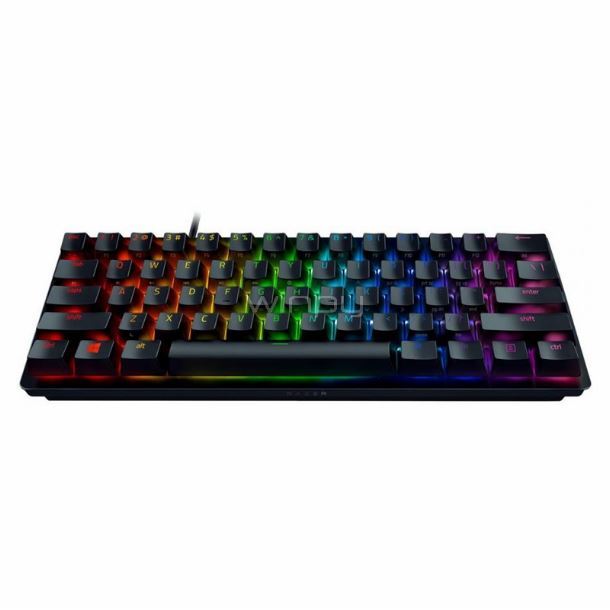 TECLADO GAMER 60% RAZER HUNTSMAN MINI PURPLE SWITCH ESPAÑOL RZ03-03392900-R311