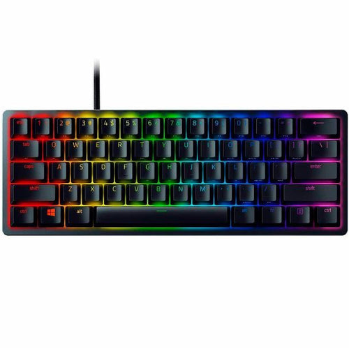 TECLADO GAMER 60% RAZER HUNTSMAN MINI PURPLE SWITCH ESPAÑOL RZ03-03392900-R311