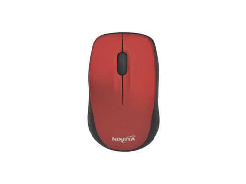 Mouse mini inalámbrico 1600 DPI rojo