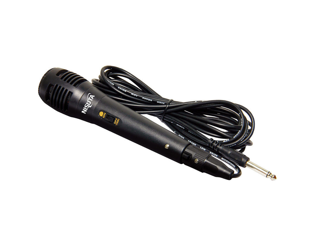 Micrófono cableado plug 6.3mm con cable de 5m