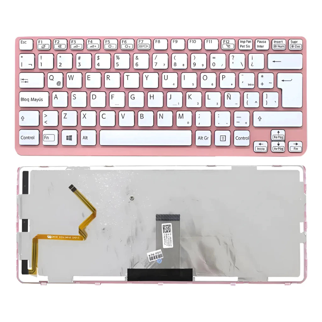 Teclado Para Sony Vaio Sve14 Series Sve14111eg Sve14111egb Rosa