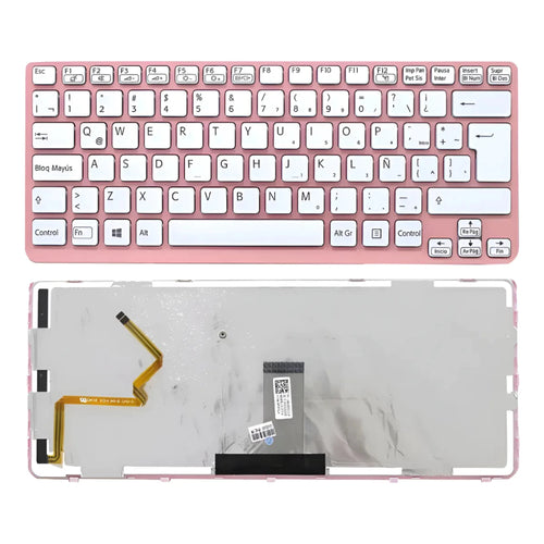 Teclado Para Sony Vaio Sve14 Series Sve14111eg Sve14111egb Rosa