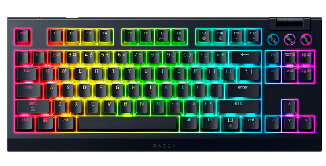 TECLADO GAMER RAZER BLACKWIDOW V4 TKL HYPERSPEED WIRELLESS + BT ESPAÑOL