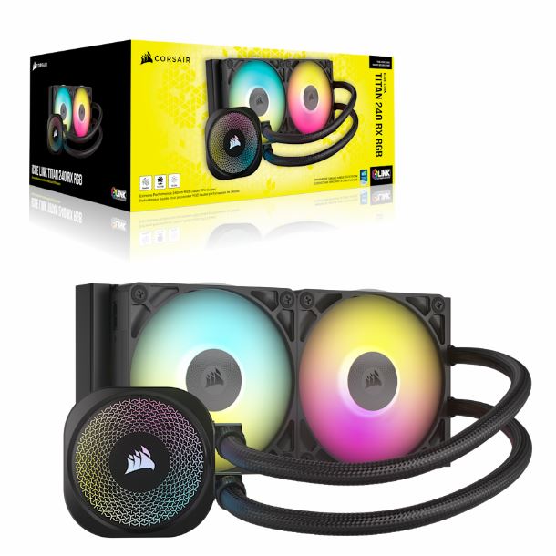WATERCOOLER 240MM CORSAIR ICUE LINK TITAN 240 RX RGB AIO CW-9061016-WW