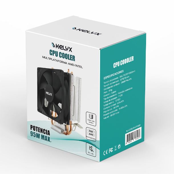 CPU COOLER KELYX POTENCIA MAXIMA 95W P/AMD/INTEL