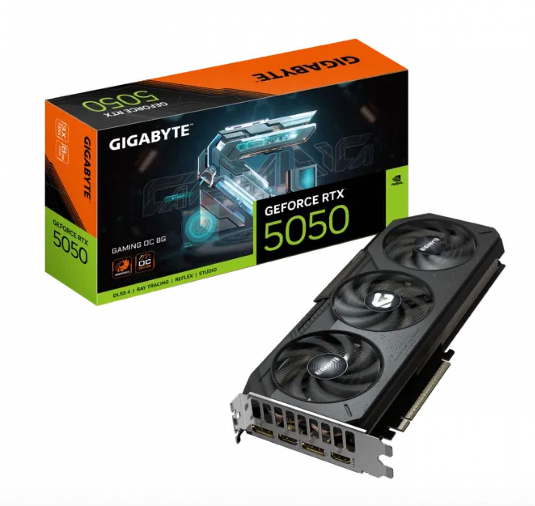 PLACA DE VIDEO GeForce RTX 5050 8GB GIGABYTE GAMING OC 3X