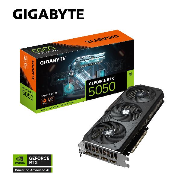 PLACA DE VIDEO GeForce RTX 5050 8GB GIGABYTE GAMING OC 3X