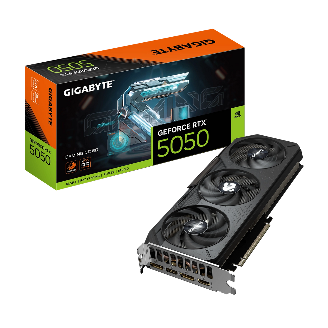 PLACA DE VIDEO GeForce RTX 5050 8GB GIGABYTE GAMING OC 3X