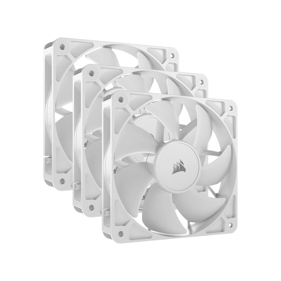 Kit de ventiladores CORSAIR PWM de 120 mm RS120 x3 blanco