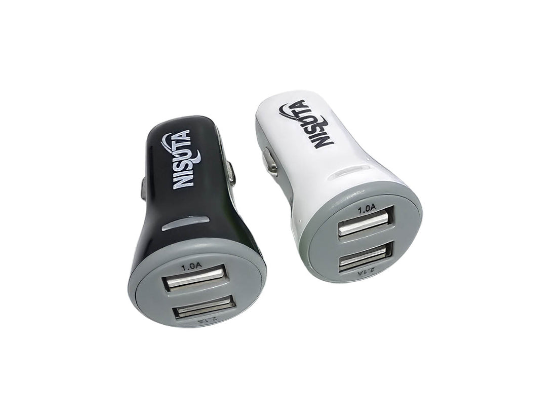 Cargador USB doble para auto 12/24V a 5V 2.1A