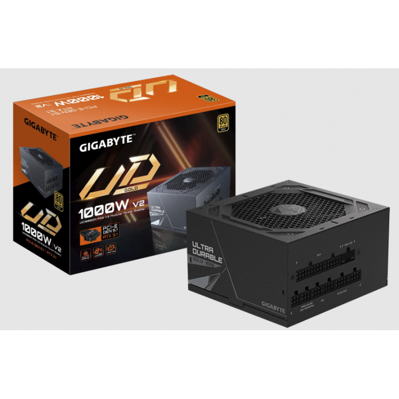 FUENTE GAMER GIGABYTE 1000W PG5 V2 80 PLUS GOLD FULL MODULAR