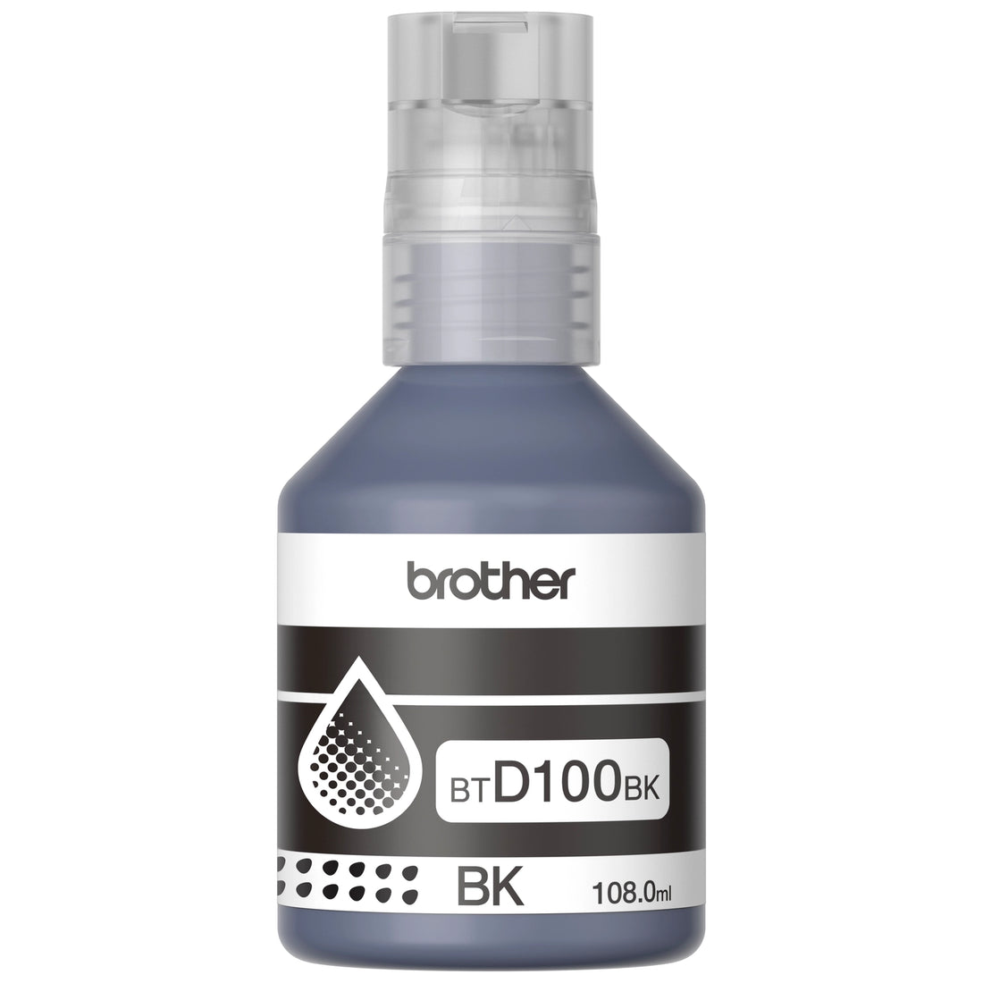 Botella de tinta Brother BTD100 Negra