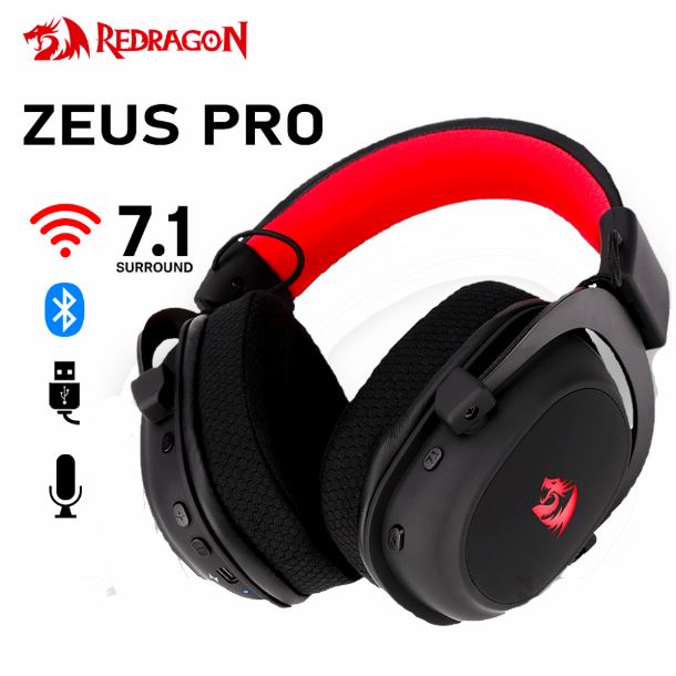 AURICULAR WIRELESS REDRAGON H510 ZEUS PRO