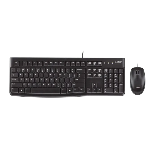 Teclado y Mouse Logitech Mk120 Usb Negro (920-004428)
