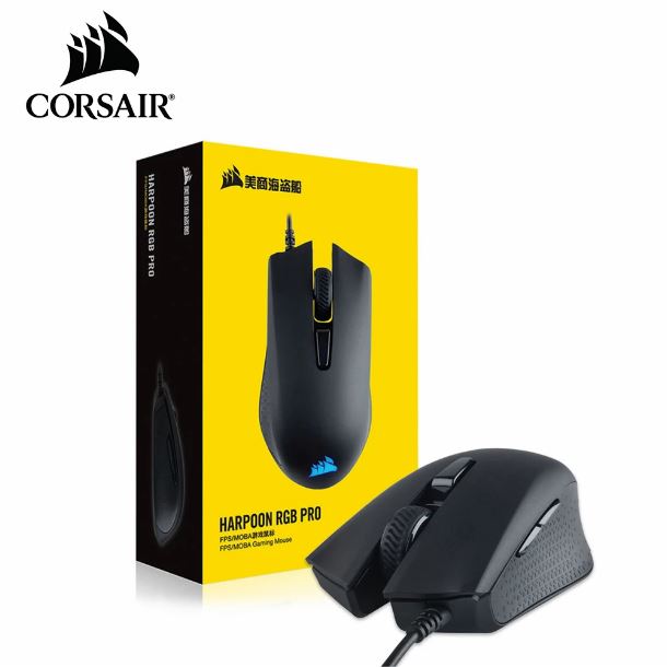MOUSE CORSAIR HARPOON RGB PRO FPS/MOBA BLACK