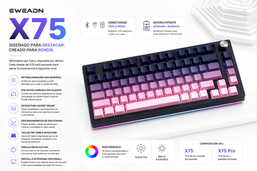 Teclado EWEADN X75