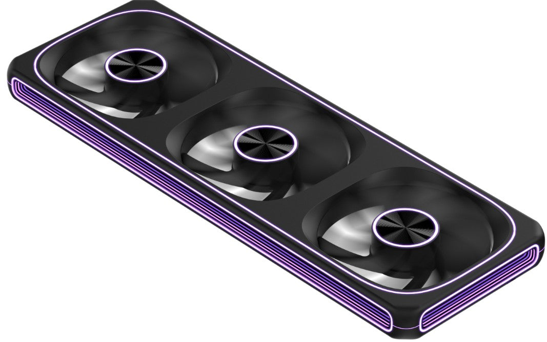 Triple Fan Formula V Line Air Fusion 3 Black Reverse Argb 360Mm