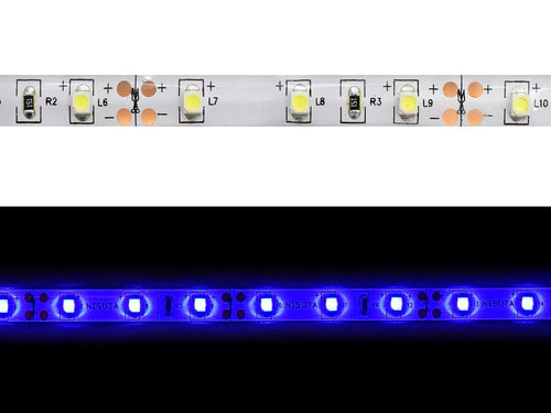 Tira de LEDs externa 3528 60 L/M azul 24V x metro