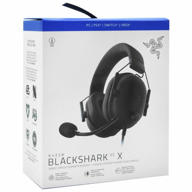 AURICULAR GAMER RAZER BLACKSHARK V2 X PC/PS5/SWITCH/XBOX RZ04-03241000-R3UA