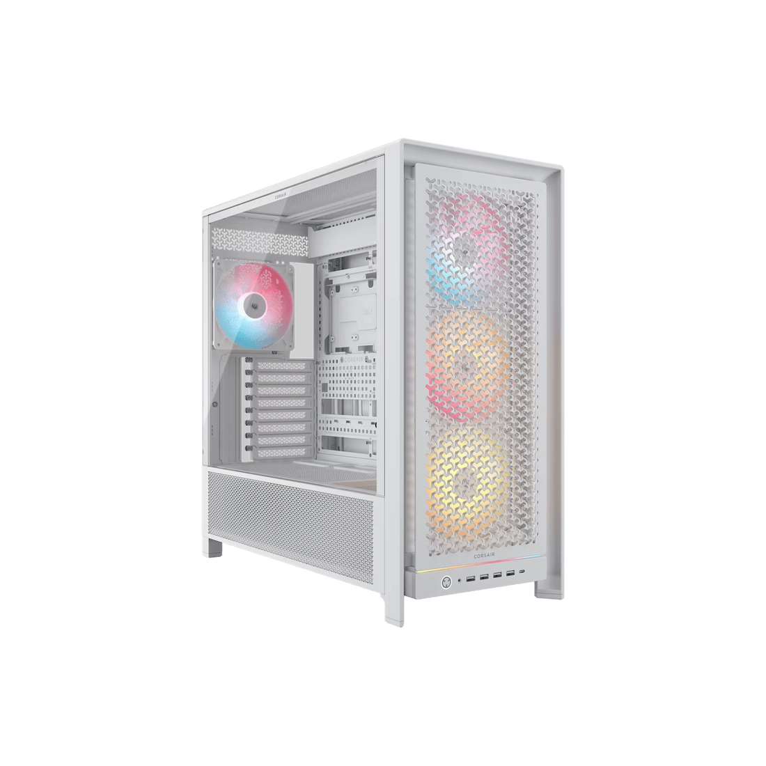 Gabinete CORSAIR FRAME 5000D RS ARGB Mid Tower Aire Elevado blanco