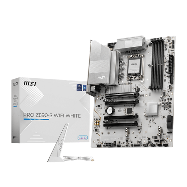 Mother MSI PRO Z890-S WIFI WHITE DDR5 1851 (Serie Ultra) (0372)