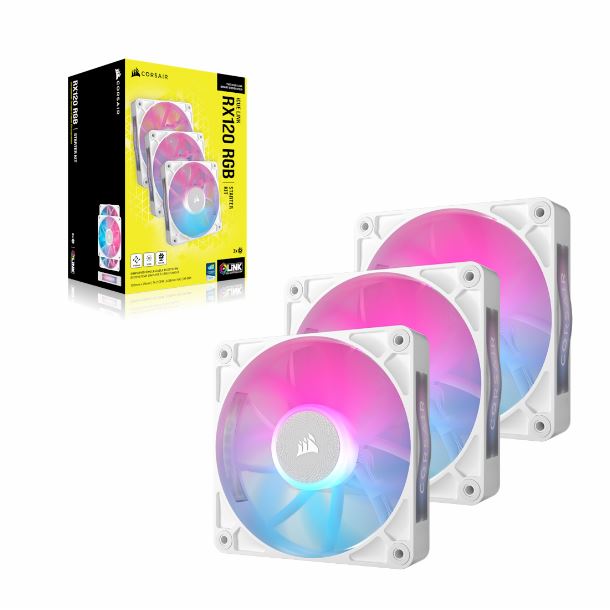 KIT 3 FAN COOLER 120MM CORSAIR ICUE LINK RX120 RGB CO-9051022-WW
