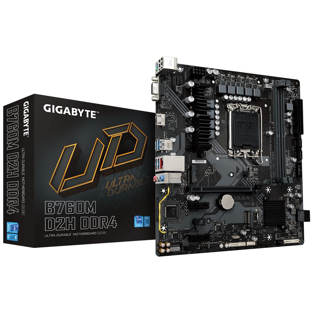 Mother Gigabyte B760M D2H DDR4 1700 (12va/13va/14va Gen) (1293)