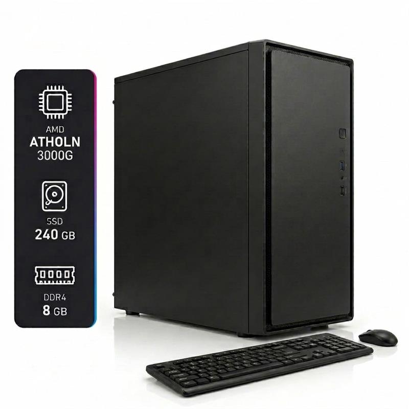 PC Armada Home Office AMD Ryzen 5 3400G 8GB RAM SSD 240GB